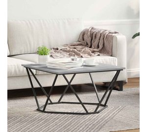 vidaXL Sohvapöytä Harmaa sonoma 80 x 80 x 45 cm