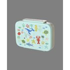 Rice - Plastic Lunchbox with 6 Rooms - Blue Ocean Print - Blue