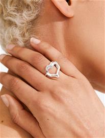 Pilgrim Iris Ring Silver-Plated - Silver - ONE SIZE