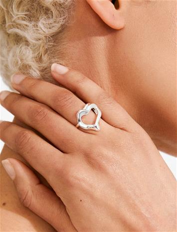 Pilgrim Iris Ring Silver-Plated - Silver - ONE SIZE