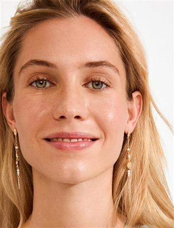Pilgrim Fire Earrings Gold-Plated - Gold - ONE SIZE