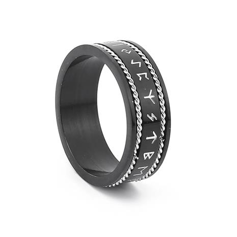 Lykken Viking LYSS24141 Runes terässormus musta