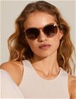 Pilgrim Vanille Sunglasses Crystal Brown/Gold - Pink - ONE SIZE