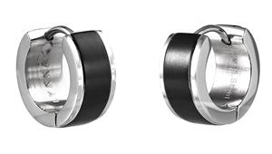 Lykken Strong kaksiväriset 13 mm huggie teräskorvakorut