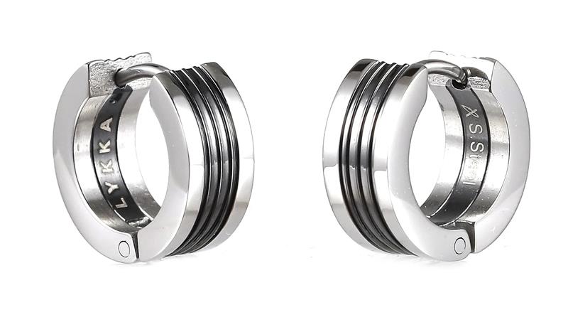 Lykken Strong kaksiväriset 13,3 mm teräskorvakorut