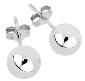 Lykken Casuals hopeakorvakorut 10 mm