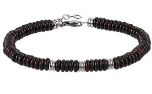 Lykken Strong zoisiittirannekoru musta 21+2cm