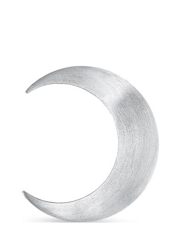 Jane Koenig Big Half Moon Stud - Silver - LEFT