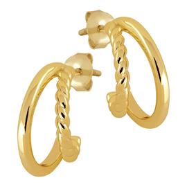 Lykken Casuals kullatut kuunsirppi korvakorut 15 mm