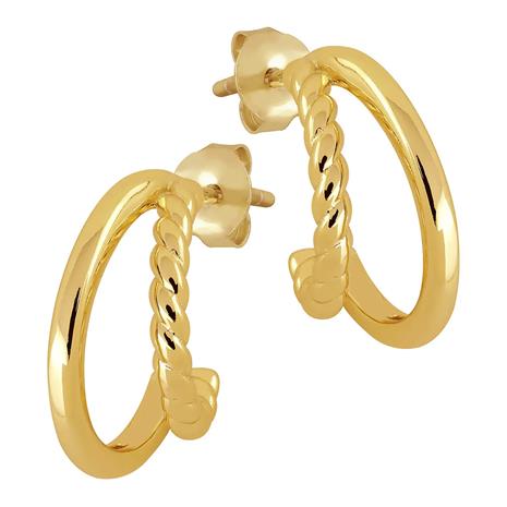 Lykken Casuals kullatut kuunsirppi korvakorut 15 mm