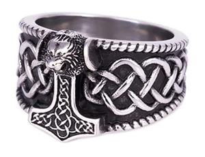 Northern Viking Jewelry Thorin Vasara Celtic Knot sormus NVJSO030_20,5mm