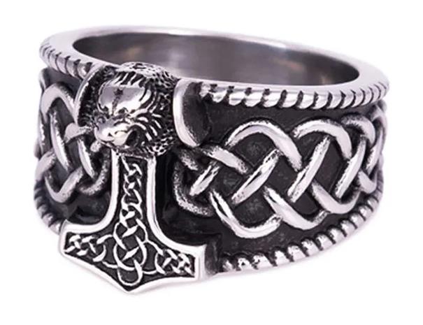 Northern Viking Jewelry Thorin Vasara Celtic Knot sormus NVJSO030_20,5mm