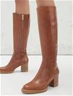 ANGULUS Bootie - Block Heel - With Zippe - Brown - 41