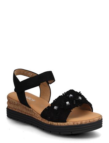 Gabor Wedge Sandal - Black - 42