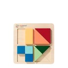 Eichhorn Eichhorn Montessori Shape Puzzle Toys Puzzles And Games Puzzles Wooden Puzzles Multi/patterned Eichhorn