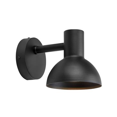 LED-ulkoseinävalaisin Nubi, musta, IP44, himmennettävä, teräs