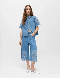 Object Objidda Bermuda Denim Shorts 144 - Blue - 44