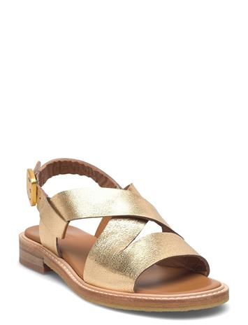 ANGULUS Sandals - Flat - Open Toe - Op - Gold - 42