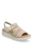 Rieker Rieker Ladies' Sandals 69276-60 Beige - Multi/patterned - 42