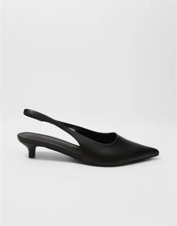 Nelly - Musta - Low Kitten Heel Slingback – kuva 1/3