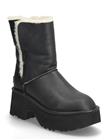 UGG W New Heights Cuff Lthr Shoes Boots Ankle Boots Ankle Boots With Heel Black UGG