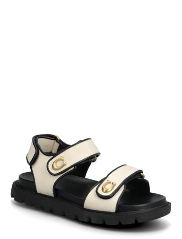 Coach Brynn Canvas Sandal - Black - 40.5