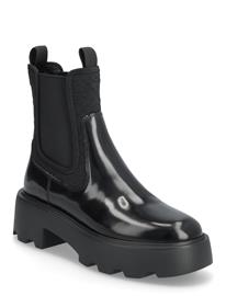 Tory Burch T Monogram Lug Chelsea Boot 65Mm - Black - 41
