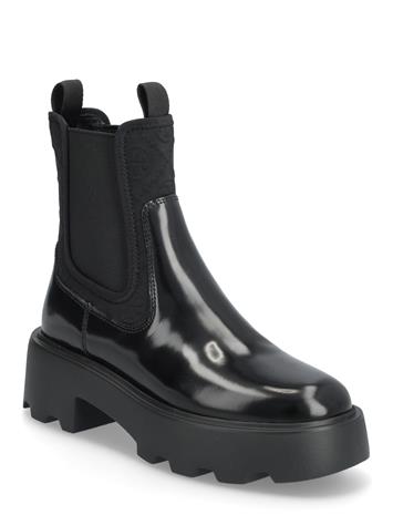 Tory Burch T Monogram Lug Chelsea Boot 65Mm - Black - 41