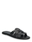 Coach Lena Leather Slide Sandal - Black - 40.5