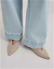 Nelly - Beige - Deep V-Shape Flat