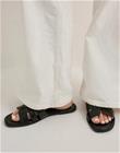 Nelly - Musta - Flat Sandal