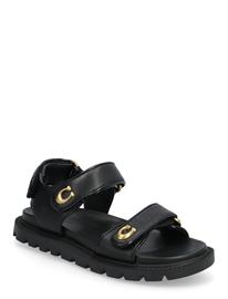 Coach Brynn Leather Sandal - Black - 40.5