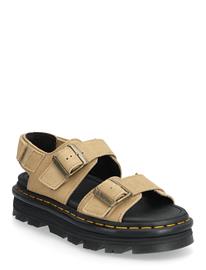 Dr. Martens Zebzag Sandal Savannah Tan Eh Suede - Beige - 42