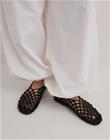 Nelly - Musta - Braided Flat