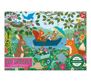 Eeboo - Puzzle 20 pcs - Garden Animals (EPZY993)
