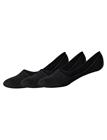 Schiesser 3Pack Damen In-Shoes - In Shoe Lingerie Socks Footies-ankle Socks Black Schiesser