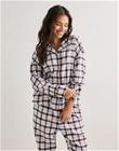 Hunkemöller - Kuviollinen - Jacket Ls Flannel Twill Check