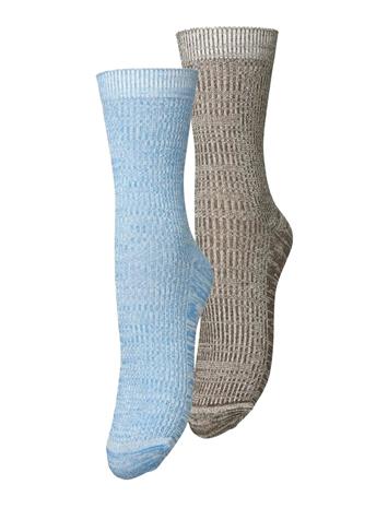 Becksöndergaard Mela Cotta Sock 2 Pack - Blue - 39-41