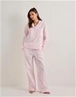 Hunkemöller - Vaaleanpunainen - Pj Ls Co Stripe Hearts