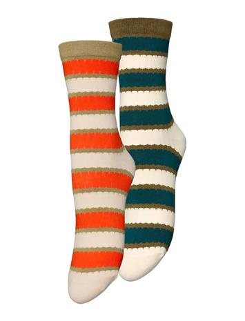 Becksöndergaard Scallopia Cotta Sock 2 Pack - Multi/patterned - 39-41