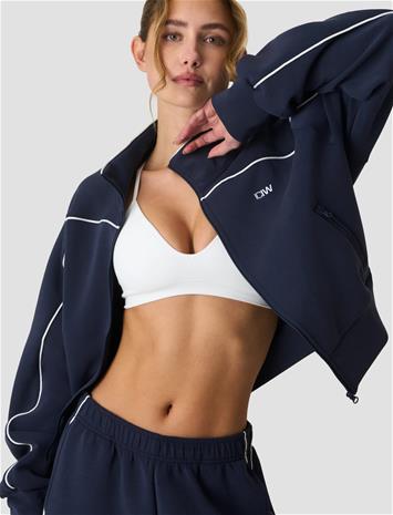 ICANIWILL Contrast Regular Zip Jacket W - Navy - XL