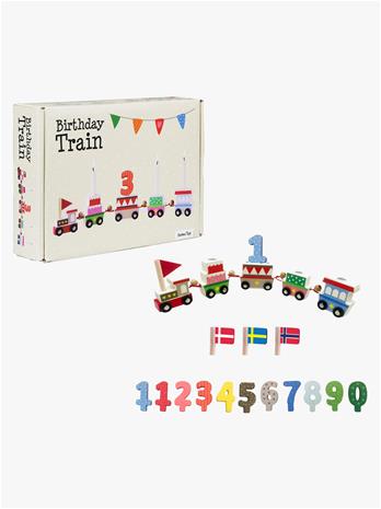 Barbo Toys Birthday Train with Scandinavian Flags