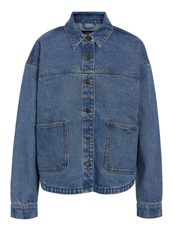 Noisy May - NMKETTIE L/S REG DNM JCKET VI557MB NOOS - Farkkupaita - Naiset - Sininen