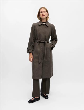 Object Objemma L/S Coat Noos Outerwear Coats Winter Coats Brown Object