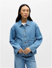 Object Object Objrosie Re L/S Overshirt Noos - Blue - XL