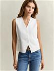 GANT Fluid Crepe Vest - White - 42
