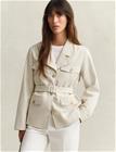 GANT Utility Belted Jacket - Cream - XXL