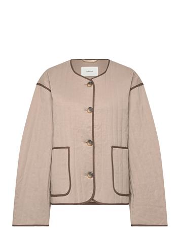 Selected Slfmalina Quilted Jacket #S - Brown - 44