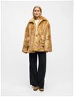Object Objfai L/S Oz Fake Fur Jacket Aw Fair 25 - Brown - 44