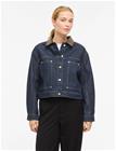 Vila Vilova L/S Collar Denim Jakcet Dbd/Bfs - Blue - 44